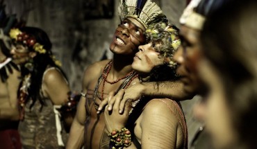 Brazil-Indigenous people at Maracana
